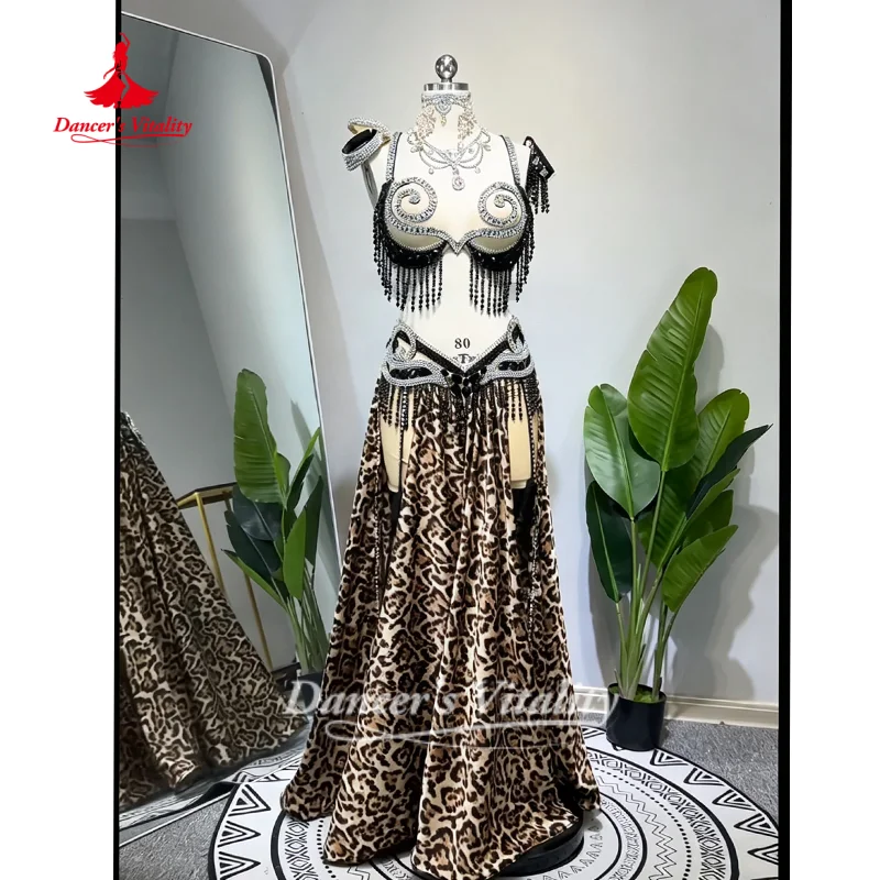 BellyDance Set Customized Sexy Temperament Leopard Print Competition Costume for Adults and Children Dance Wear Dance's Vitality
