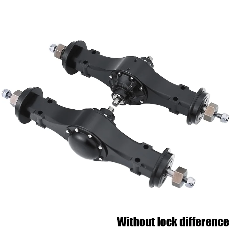 RC Car Simulation Metal Rear Axle Rear Through Axle without Lock 1/14 RC Truck for SCANIA Tamiya 770S R620 for VOLVO Car