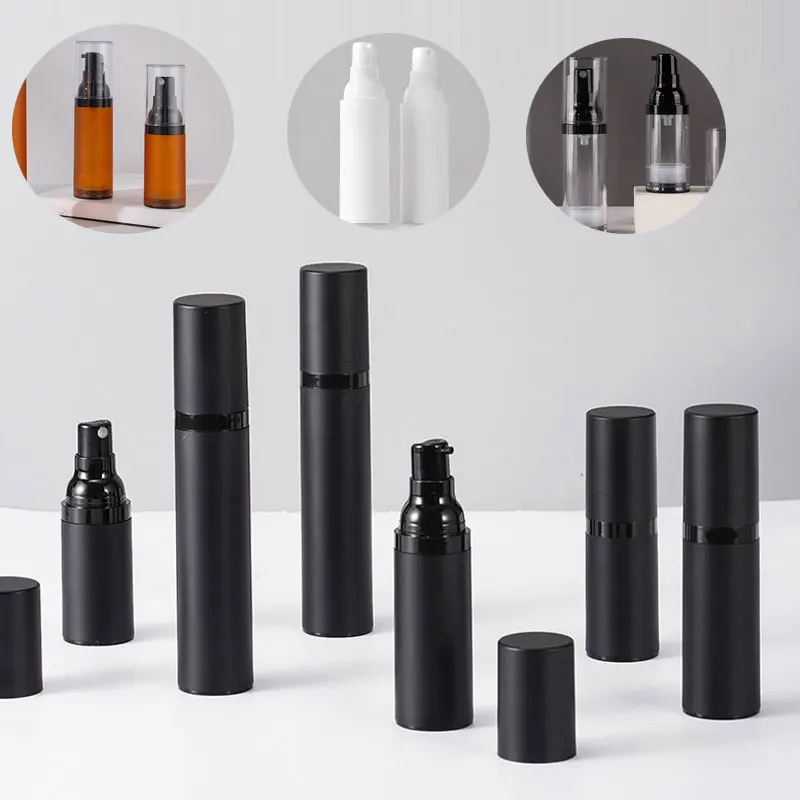 15ml 30ml 50ml 24pcs Airless Pump Bottles ,Perfume Lotion Cream Pump Container,Matte Colors Airless Travel Bottle Spray Pump