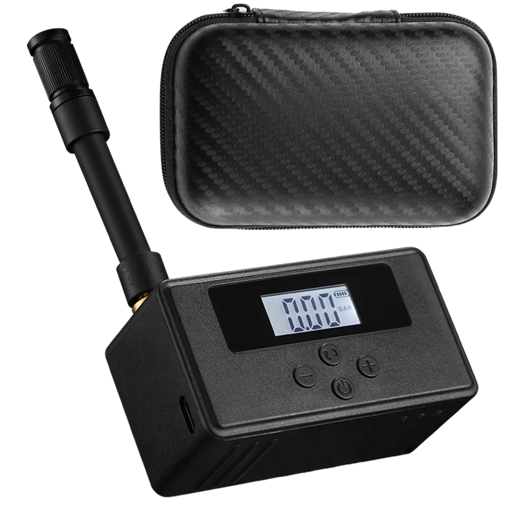 

120PSI Air Compressor Electric Bike Tire Pump with LED Digital Pressure Gauge for Motorcycle Bike Car with Presta Schrader Valve