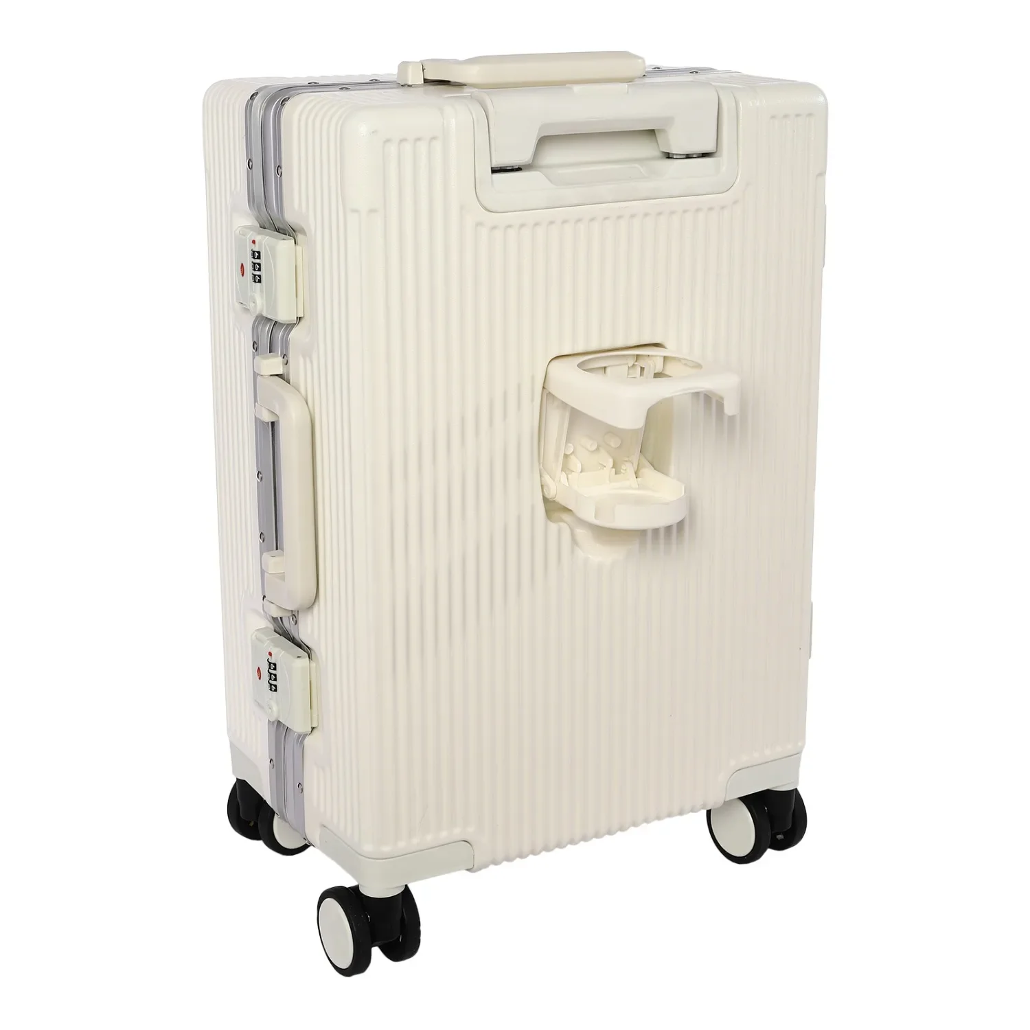 Boarding Suitcase, Portable Luggage Spinner, 20-Inch Travel Suitcase Carry on With Usb Charging Port Multi-Functional