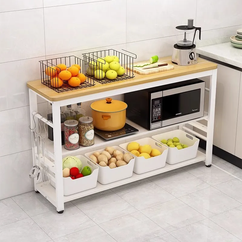 

Kitchen rack, floor, multi-layer, cutting table, home, storage rack, operation, work