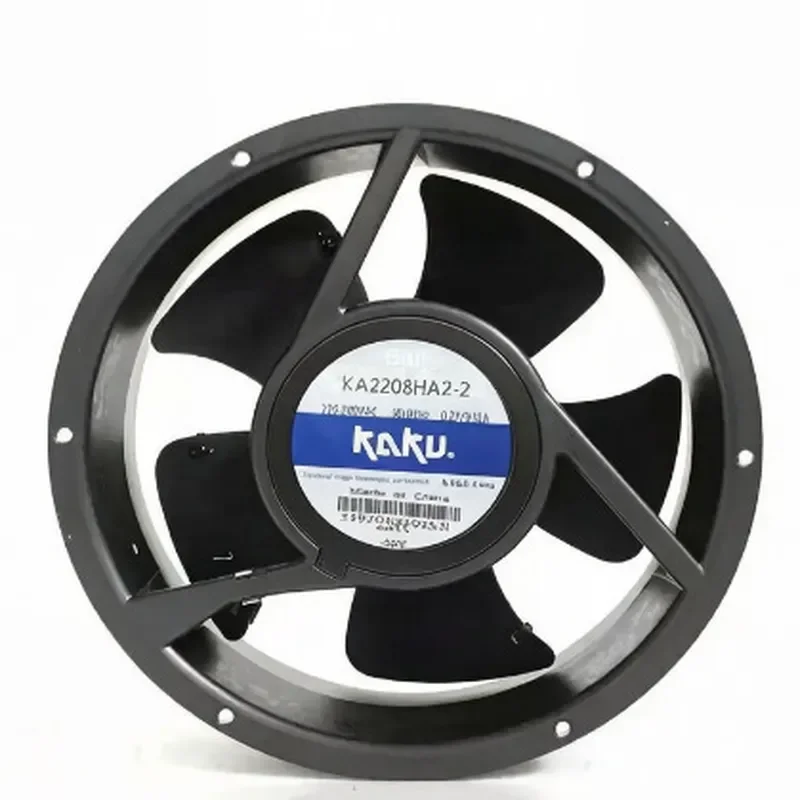 For KAKU KA2208HA2-2 AC220V 22080 Five-Blade All-Metal Axial Flow Fan