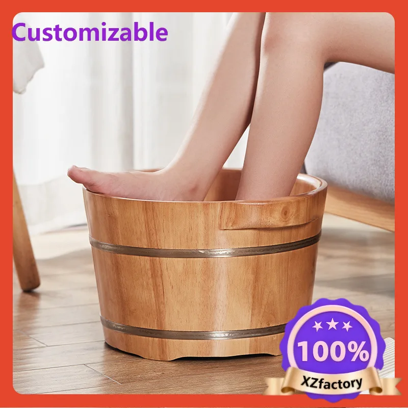 Factory Direct 2026 Top RatedCubo de remojo de pies de madera maciza sobre la rodilla