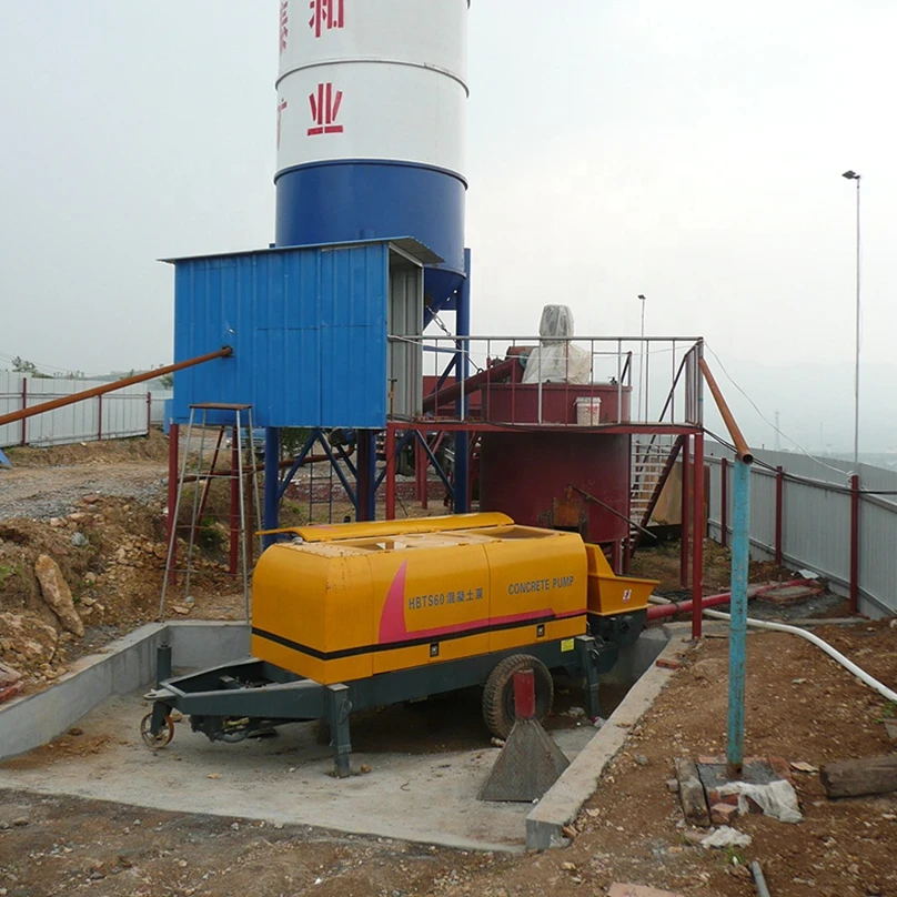 

Small Construction Project 40m3/h Diesel Automatic Concrete Pump Trailer Mounted Cement Pump Machine with CE EPA Customzied