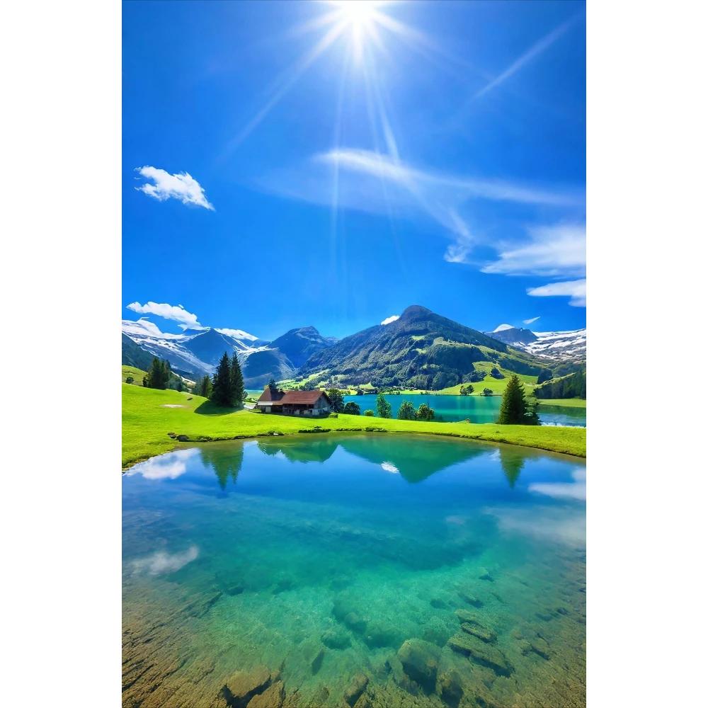 

A Beautiful Place Landscape 500/1000/1200/2000 PCS Jigsaw Puzzles Family Activity Games for Gameroom Bedroom Home Decor Gift