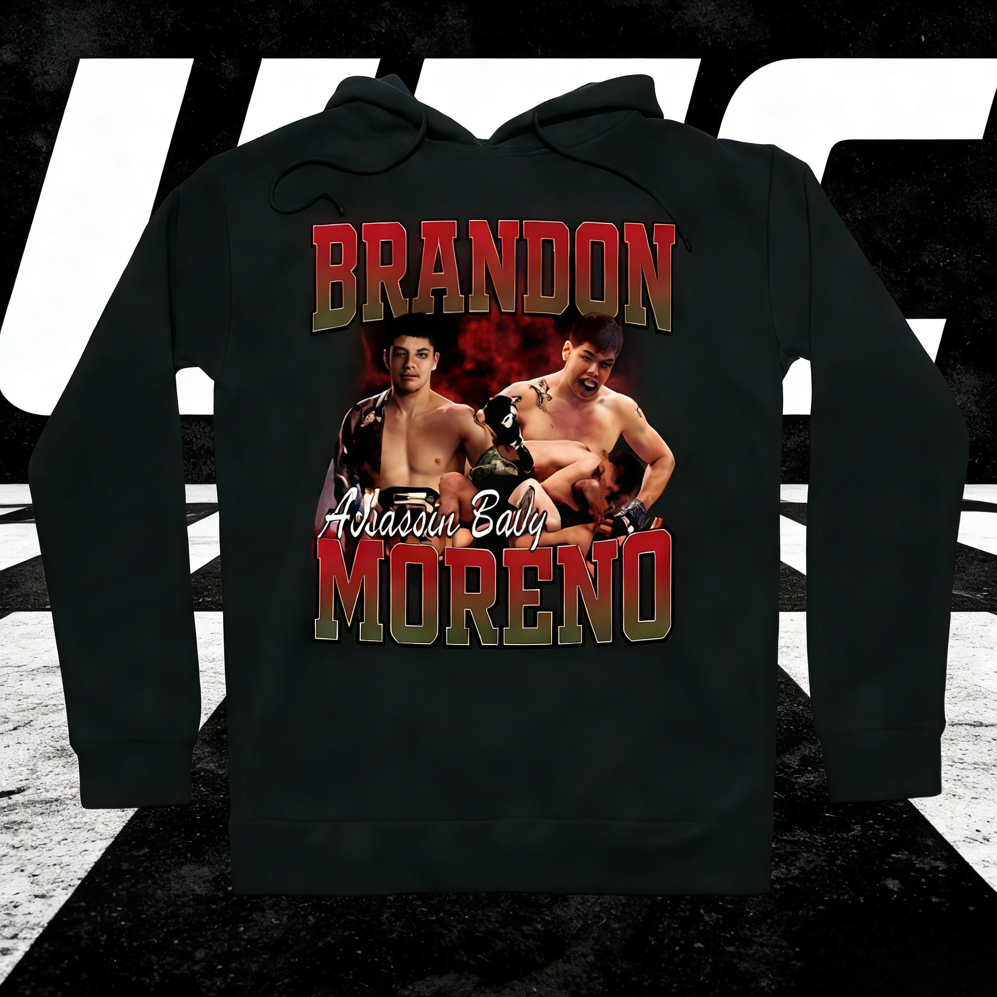 

Спортивная одежда UFC Brandon Moreno 2026: осенне-зимняя, из чистого хлопка, дышащая, повседневная, свободного кроя, с капюшоном, подходит как мужчинам, так и женщинам.