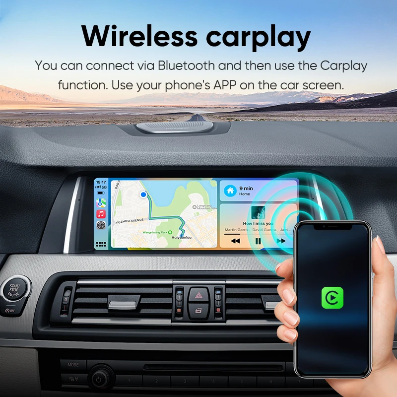 Ainavi 10.25 inch Car radio Wireless Carplay Android Auto Multimedia Player Car Stereo For BMW 5 Series F10 F11 Android CIC NBT