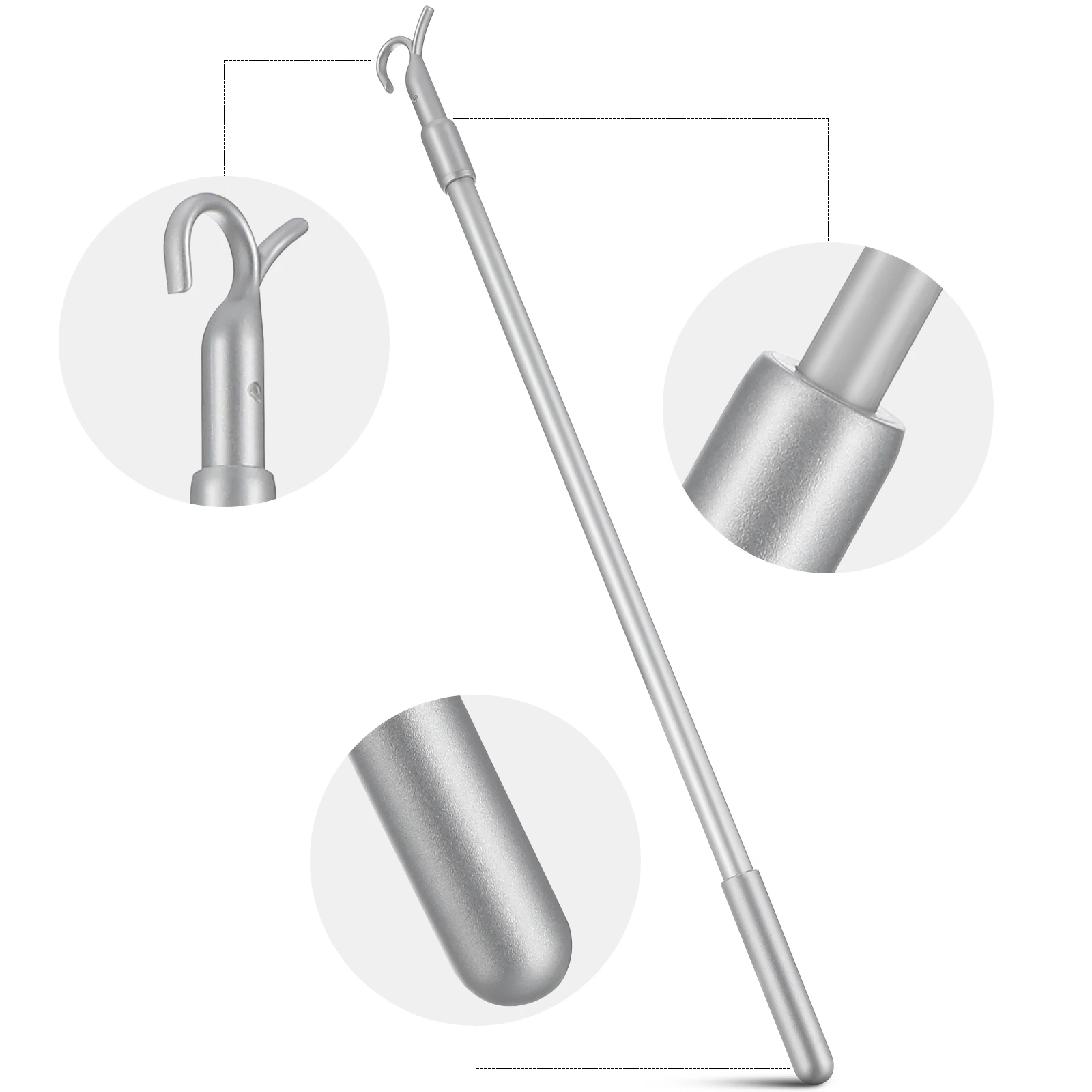 Curtain Retractable Rotary Rod Vertical Blinds Replacement Window Shade Draw Rods Extendable Curtains Aluminum Office Automatic