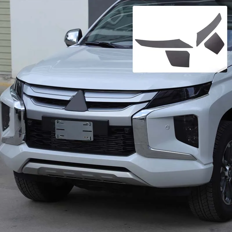 

For Mitsubishi L200 Triton 2019 2020 2021 2022 2023 Headlight Lamp Film Car Headlight Color Change Film TPU Auto Parts 4pcs