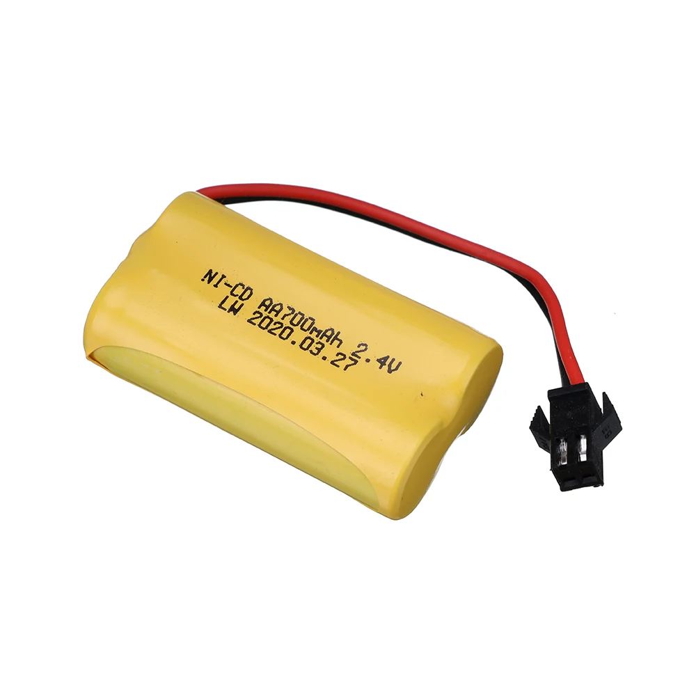 (M รุ่น) 2.4V 700Mah NICD แบตเตอรี่สำหรับ Rc ของเล่นรถถังรถไฟหุ่นยนต์เรือปืน Ni-CD AA 700mah 2.4V แบตเตอรี่แบบชาร์จไฟได้2ชิ้น