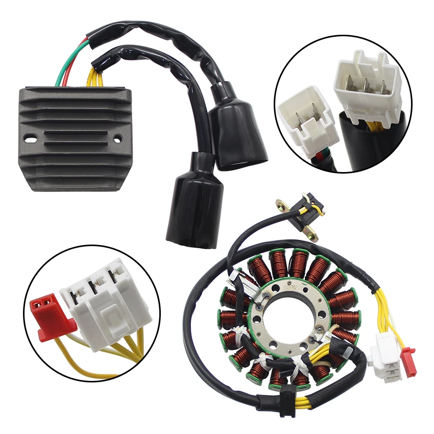 

For Honda FORZA X MF08 NSS250X NSS250EX EX 31600-KSV-J01 / 31120-KSV-J12 Motorcycle Stator Coil Voltage Regulator Rectifier Set