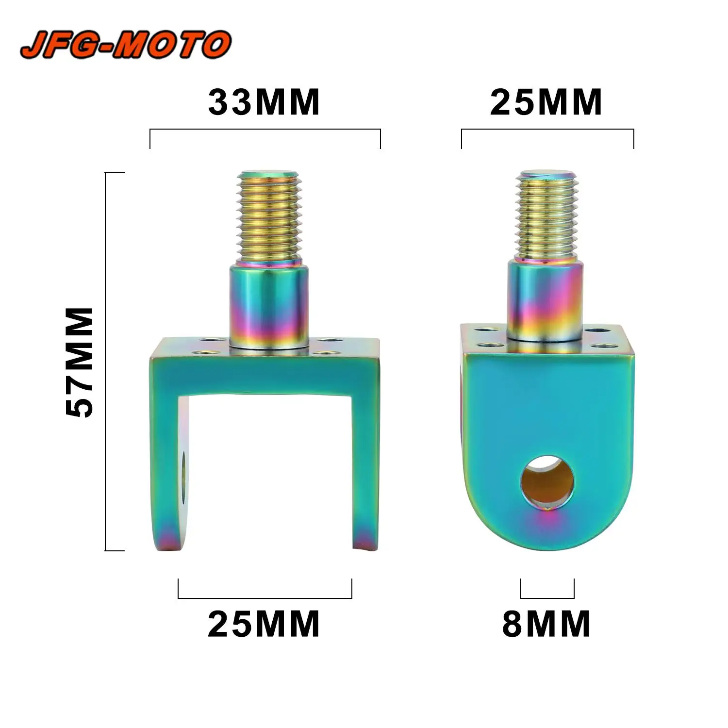 Funparts Footpeg Supports Foot Pedal Connection Bracket Motorcycle Foot Pegs Connection Brackets For Surron Sur-Ron Lightbee S X