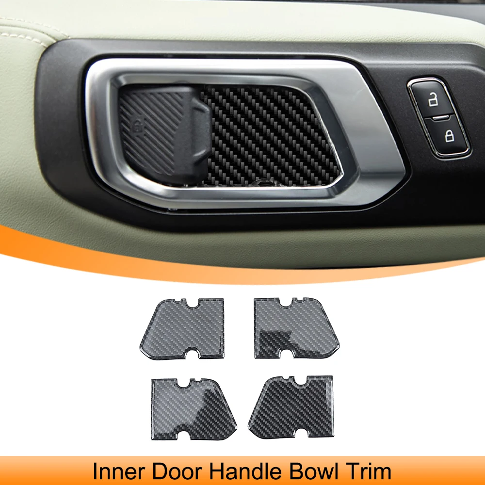 

Inner Door Handle Bowl Panel Decoration Cover Trim Stickers for Ford Bronco 2021 2022 2023 Up Car Interior Mouldings Accessories