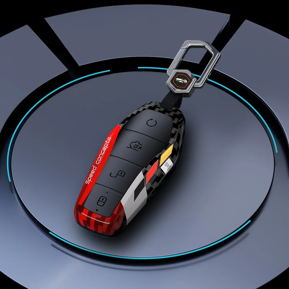 Graffiti Car Remote Key Case Cover Shell Fob For BYD Atto 3 Han EV Dolphin Remote Control Protect keychain Auto Accessories