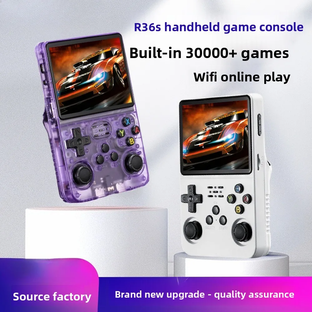 

Custom R36S Handheld Game Players Android Version High Definition Large Color Screen Retro WiFi Online Portable Handheld Console