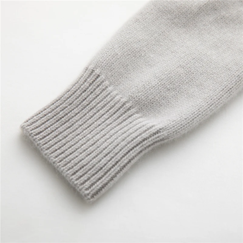 MVLYFLRT – Cardigan tricoté en cachemire pour femme, col à revers, pull avec fermeture éclair, mode courte, veste épaisse d'hiver, douce et confortable, 100%