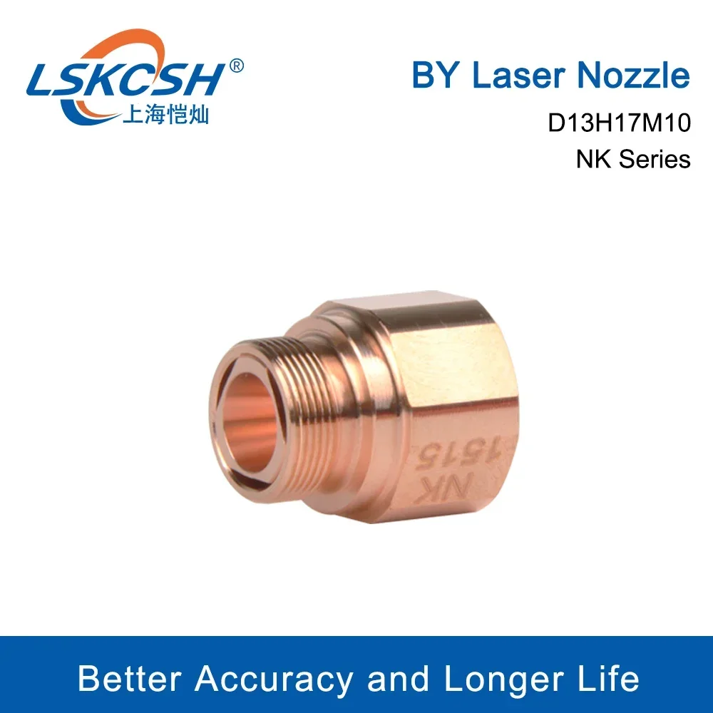   50 Teile/los DURCH Laser Düse NK Serie Dia13mm Höhe 17mm Gewinde M10 Für Durch Faser Laser Schneiden Kopf