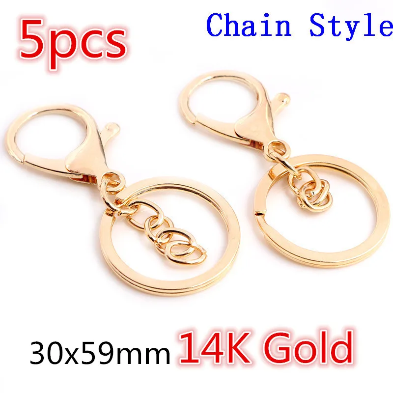 5-10pcs Snap Haken Trigger Clips Schnallen Für Keychain Hummer Karabiner Haken für Halskette Schlüssel Ring Verschluss schmuck Liefert