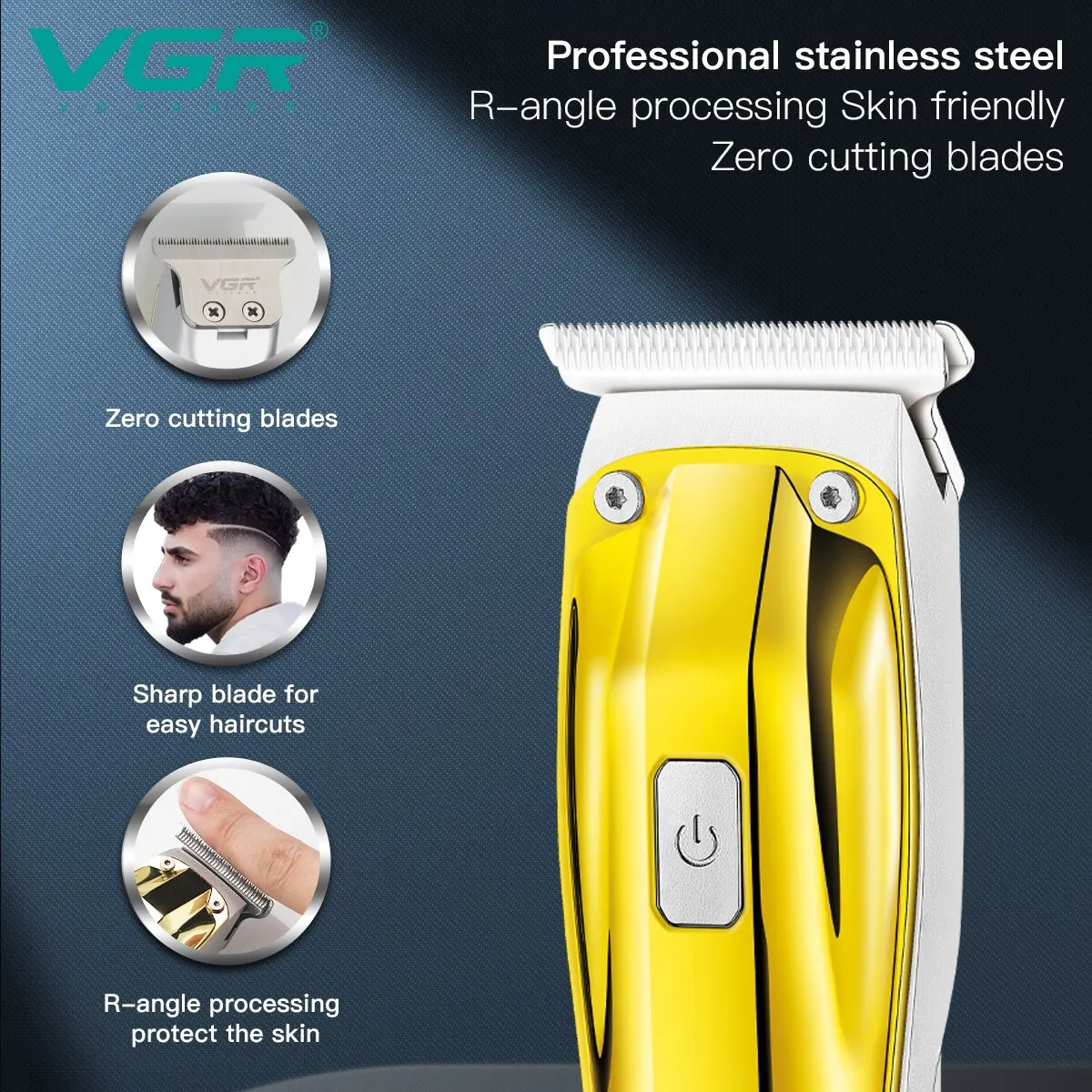 VgazHair Tondeuse Électrique Machine De Coupe De Cheveux Sans Fil Machine De Coupe De Cheveux Rechargeable Tondeuse À Cheveux Portable Tondeuse Pour Hommes V-956