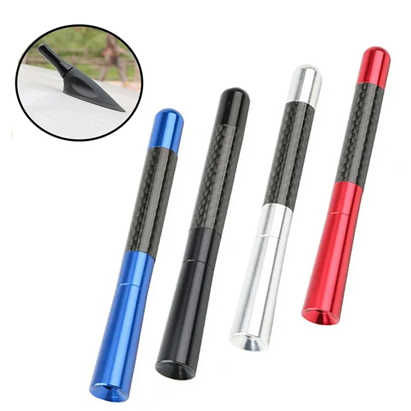 

Universal Car Roof Antenna 3.5/8/12cm Carbon Fiber Radio Aerial Antenna with M3 M4 M5 M6 Screws Car Exterior Decoration