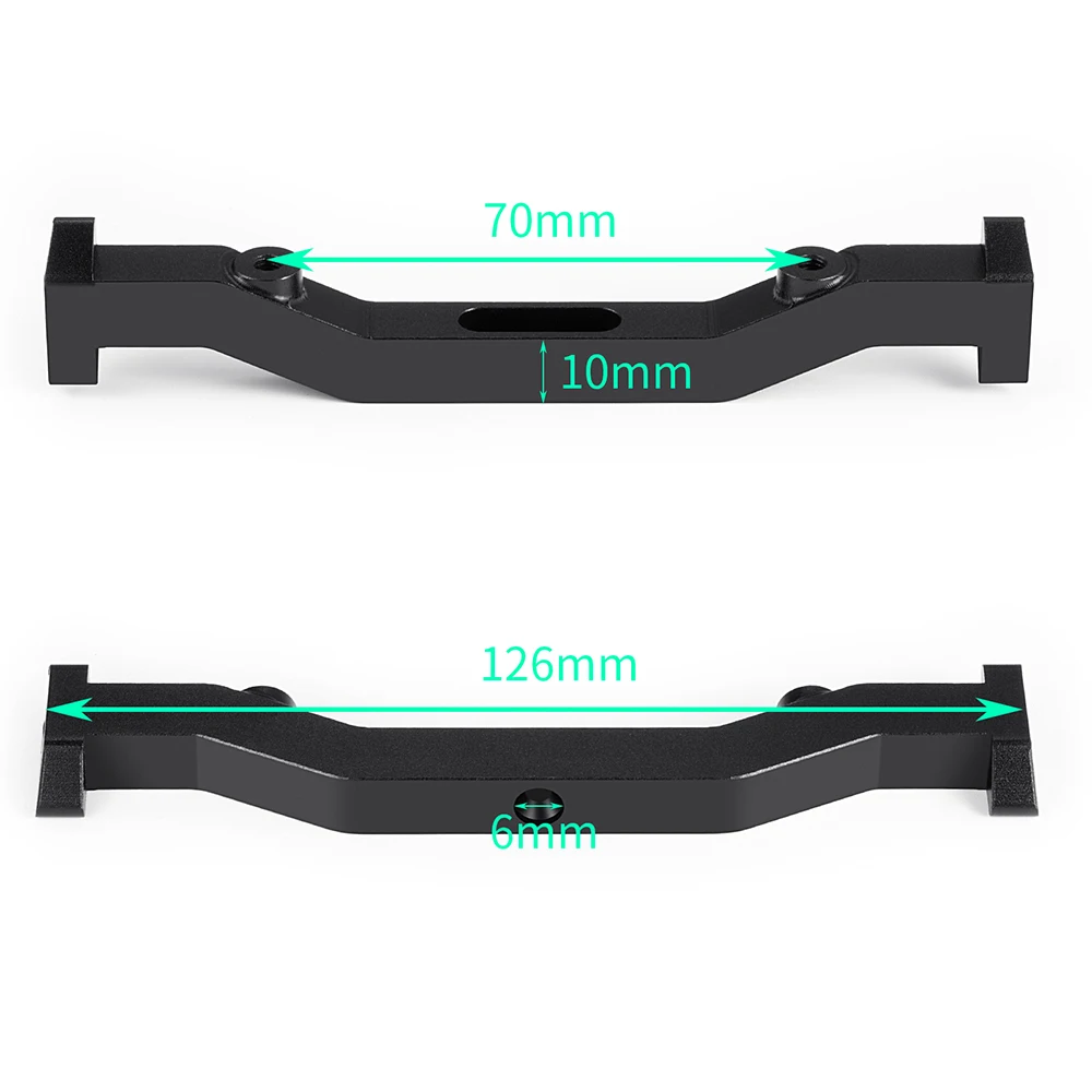 MIBIDAO Aluminum Alloy Chassis Brace Front Lower Frame Support Rod for Axial SCX6 1/6 RC Crawler Car Upgrade Accessories Parts