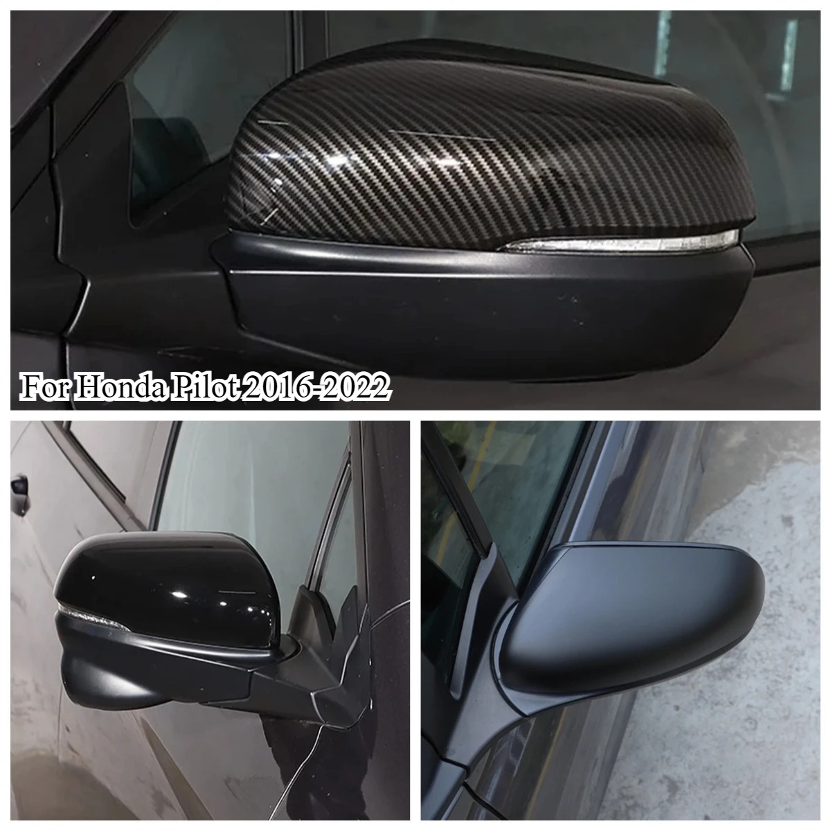 

Car accessories For Honda Pilot 2016-2022 ABS Carbon Fiber Car Rearview Mirror Anti-scratch Protective Cover Trim Sticker