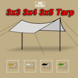 Ultralight Camp Tarp 3x3 Sunshade Canopy Waterproof Outdoor Camping Tarp 3x4 Sun Shelter Tent Flysheet 3x5 Hammock Fly Sheet