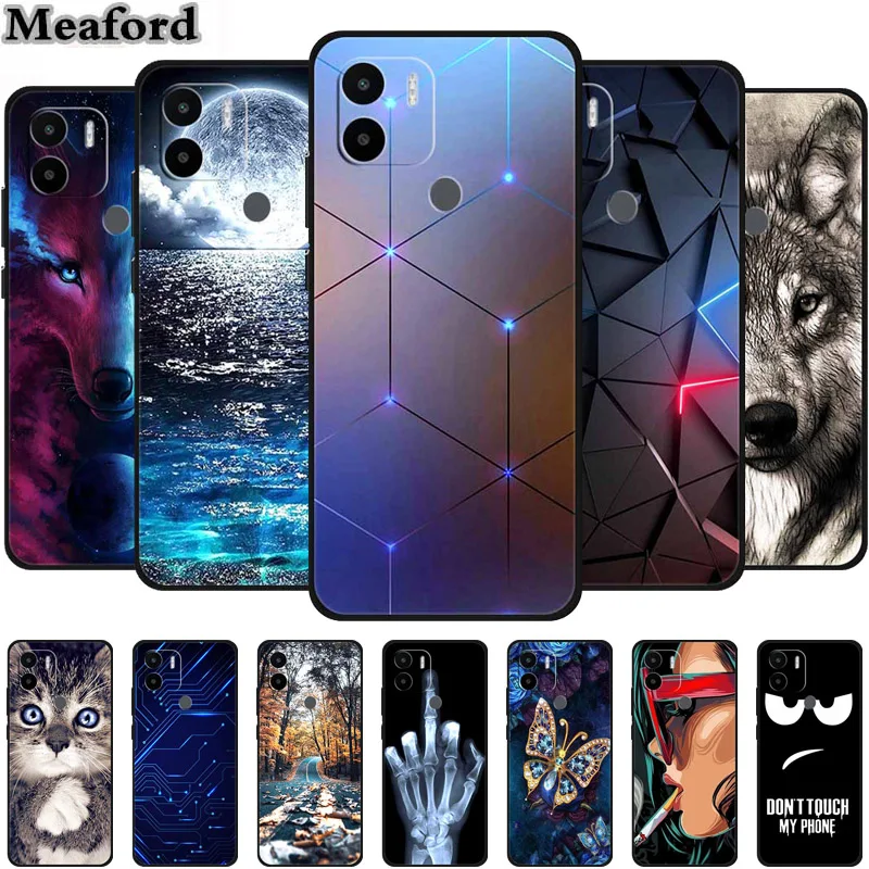 For Xiaomi Poco C51 C50 Case Animals Shockproof Soft Silicone TPU Back Cover For PocoC51 POCOC50 Cool Phone Cases Wolf New Coque