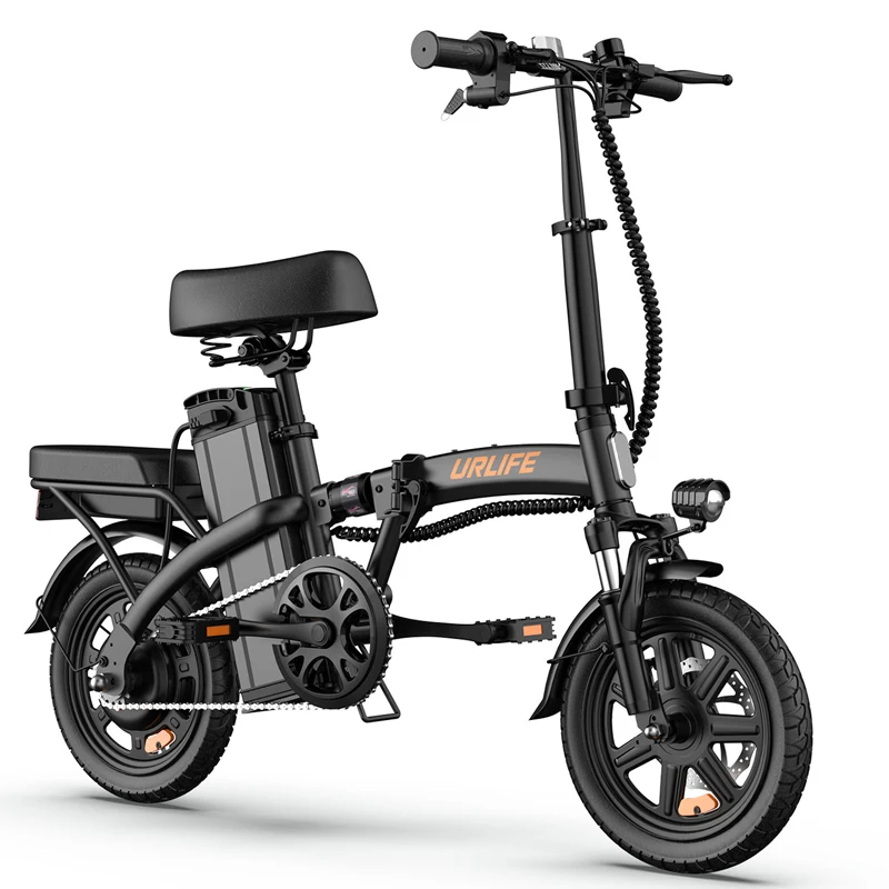 AliExpress NONE URLIFE F1L Adult Folding Ebike 250W Motor 48V 7.5Ah Battery Urban Commuting Electric Bike 14*2.15" Tire Trave lElectric Bicycle