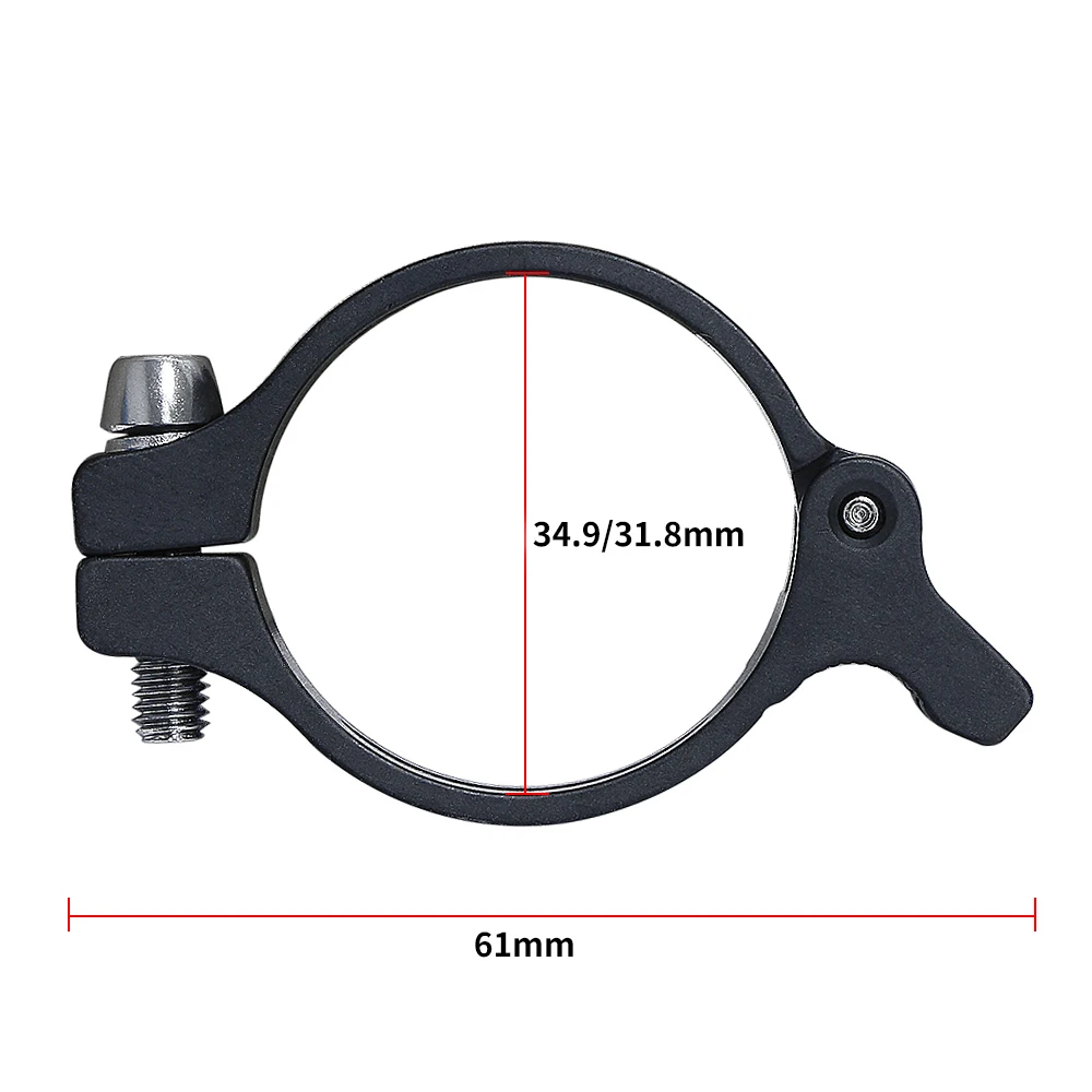 MEIJUN Bicycle Front Derailleur Clamp Adapter 34.9mm 31.8mm Durable Aluminum Alloy Folding Road Bike Derailleur Braze-on Convert