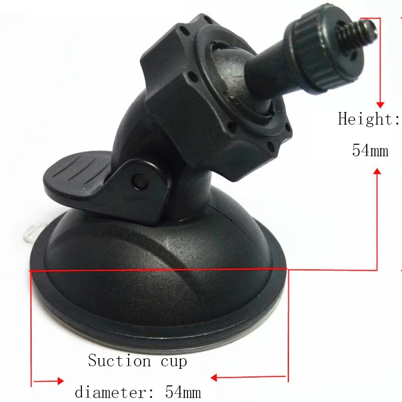 4/6mm Car DVR Holder Suction Cup Mount Camera DV Phone GPS Navigation Bracket Base 360° Rotatable Auto Parts Accessories