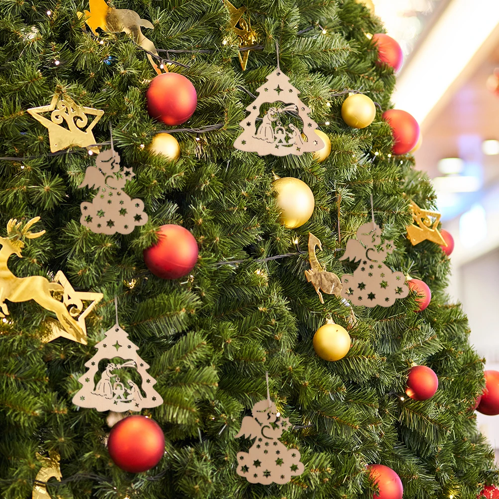 

20 Pcs Christmas Decorations Christmas Pendant nament Safe Decoration for Party Xmas Holiday