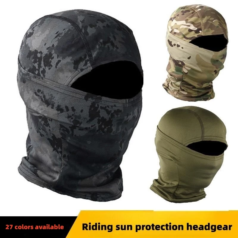 Outdoor Cycling Full Face Scarf, Breathable Sunscreen, Wind Resistant, Quick Drying, Tactical Headgear