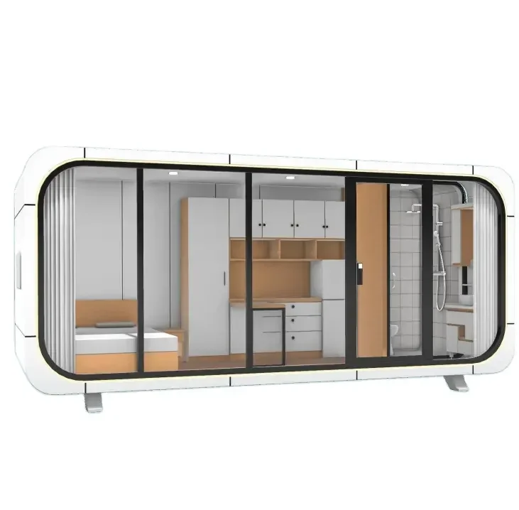 20ft 40ft Outdoor Modern Popular Prefab House Tiny House Mobile Working House Office Pod Apple Cabins IOT Room