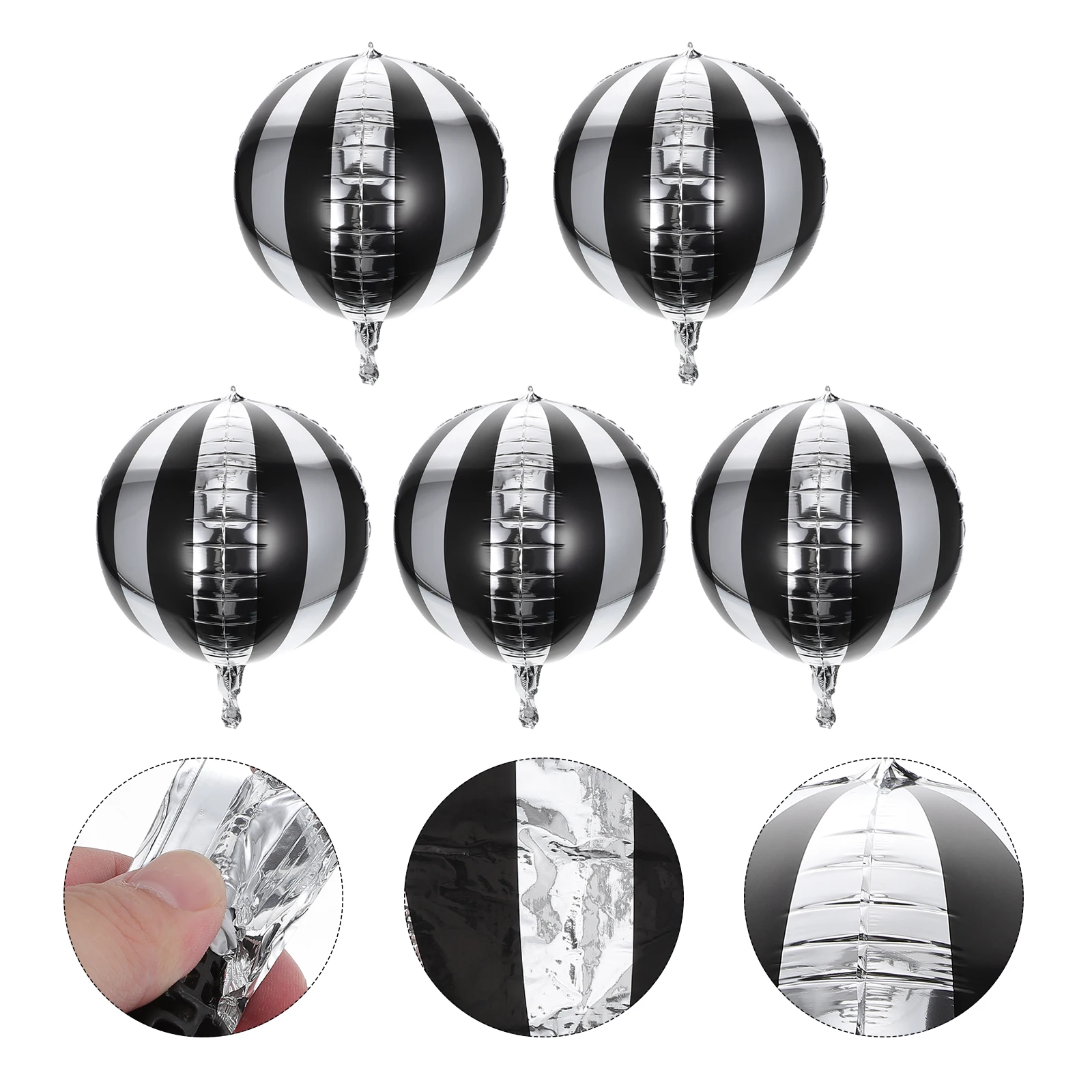 

5 Pcs Balloon Foil Balloons Happy Birthday Decorations Aluminum Anniversary Film Versatile