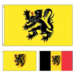 90x150cm Flemish Community Flag Belgium Polyester Printed Banner Decoration Tapestry FLAGLAND