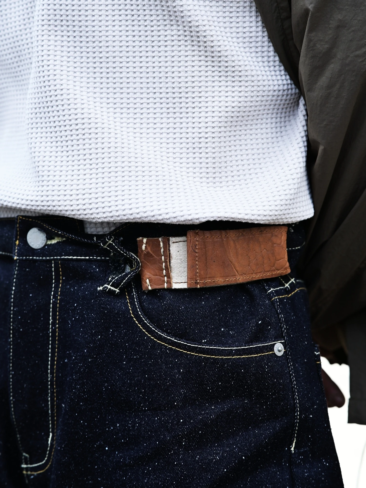 sonofl-retro-handmade-leather-belt-quick-release-buckle-hand-sewn-wax-thread-trendy-brand-tactical-outdoor-casual-waist-belt