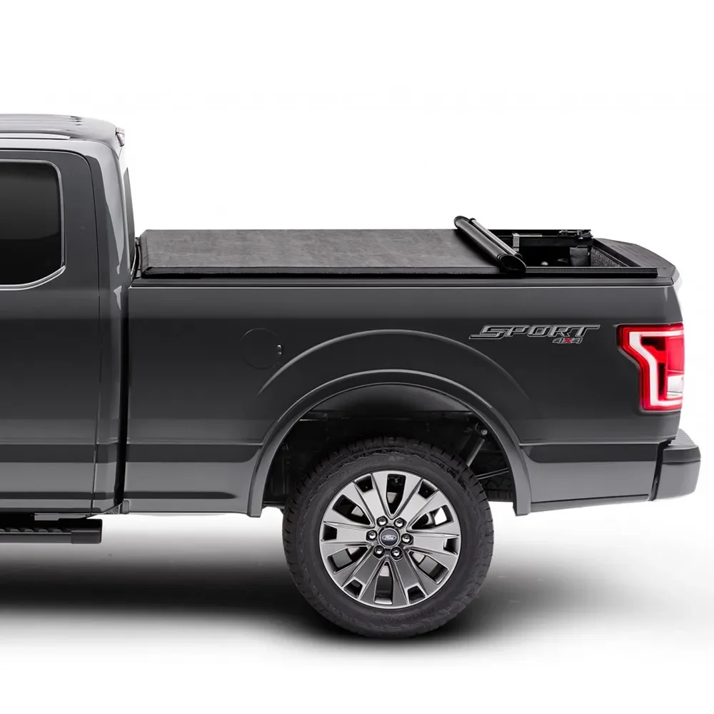 TRUCK ACCESSORIES SOFT ROLL UP TONNEAU COVER FOR FORD F150 5.5FT BED 2015-2020