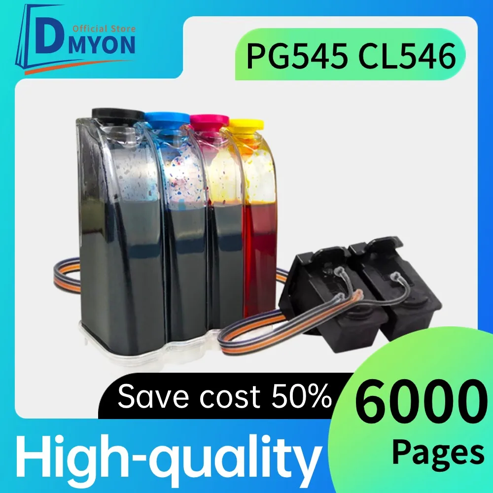 Compatible PG545 CL546 ciss ink tank kit for sistema continuo for Canon Pixma IP2800 IP2850 MG2400 MG2450 MG2455 MG2500 Bulk Ink