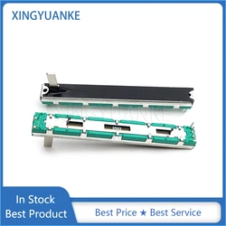 3PCS 75MM Straight Slide Potentiometer D10K D50K Dual Channel Mixer Fader D103 D503 6Pin Stroke 60MM Handle Length 15MM