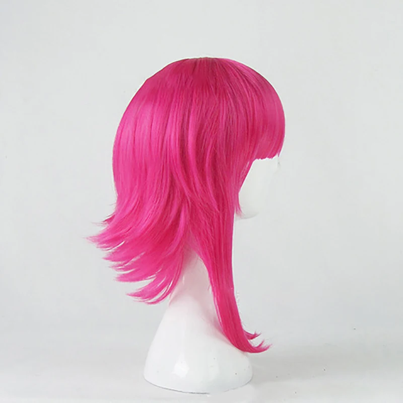 HAIRJOY Kunsthaar Rosa Vocaloid Gumi Medium Gerade Cosplay Party Perücke – Detail 3