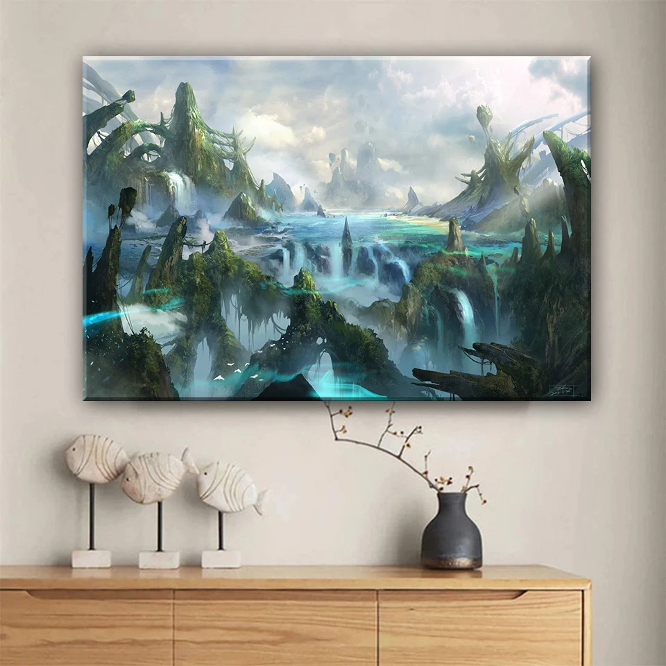 Fantasy world dragon forest 5d diy diamond painting full drill mosaic art cartoon castle landscape diamond embroidery home decor