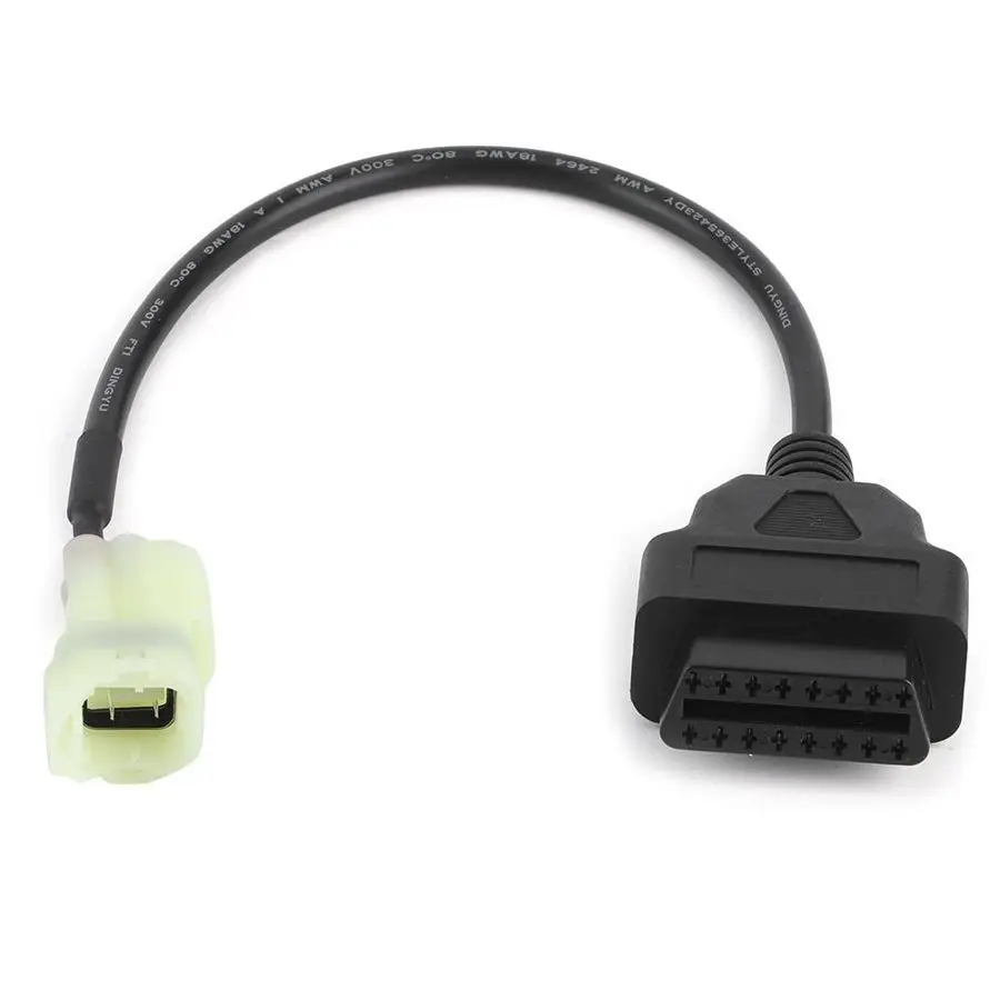 OBD 16pin to 4 pin Cable for Honda 4Pin Motorcycle K-Line Models Fault Detection Convert OBD2 16P Connector for Honda 4 Needle