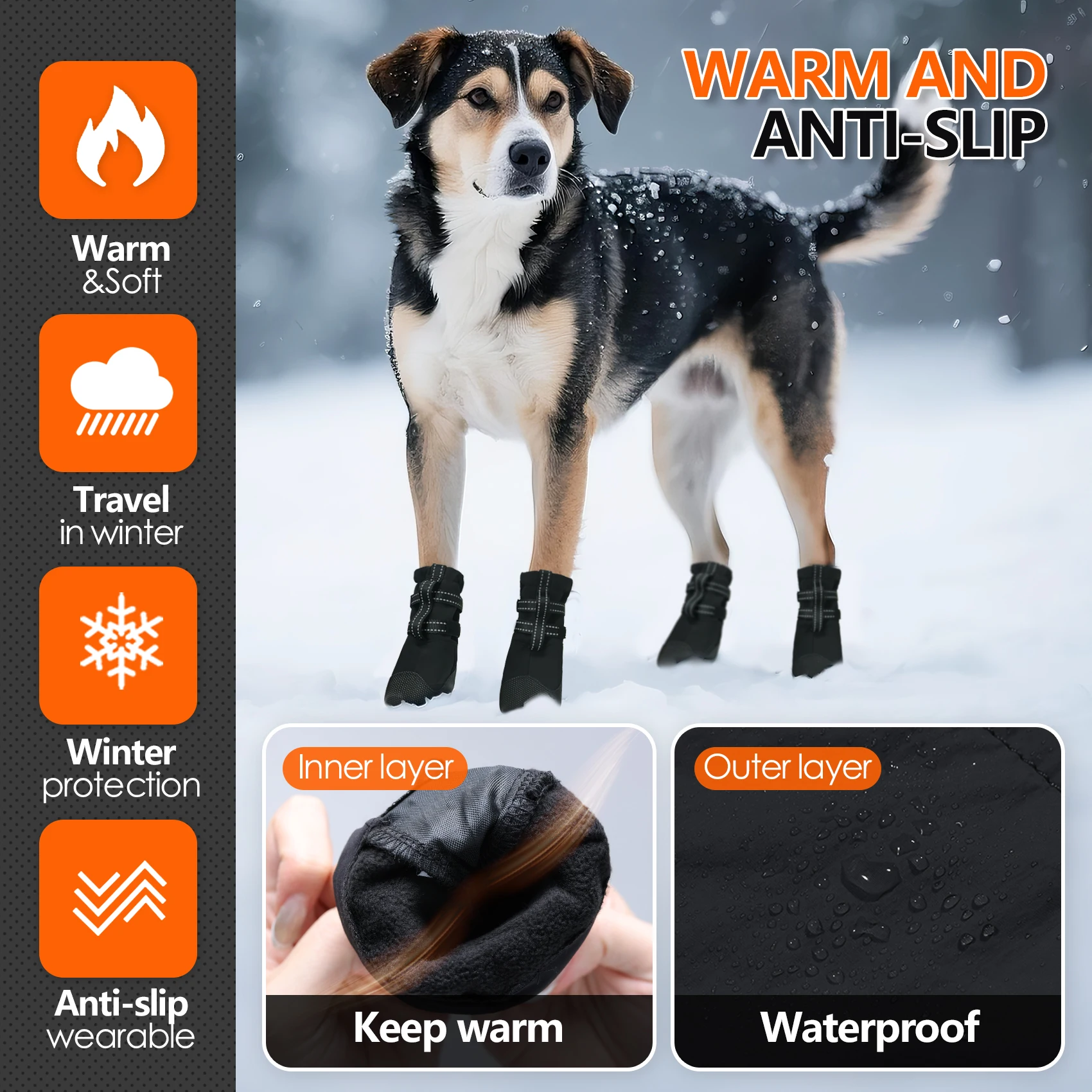 Dog Boots,Waterproof Dog Shoes - Outdoor Rug Waterproof ulasan dan harga
