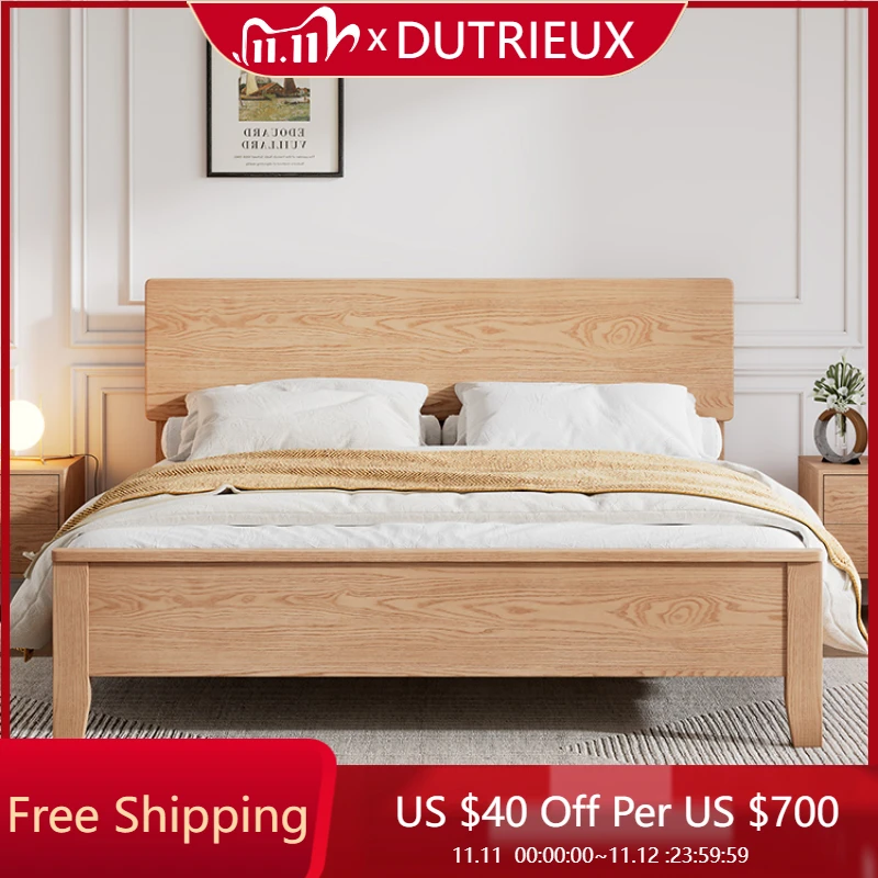 

Fashionable Comfortable Beds Massage Luxury Modern Cheap Bed Aesthetics Minimalist Lazy Designer Wood Cama Casal Furniture