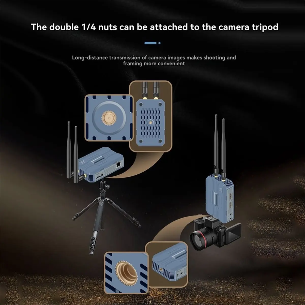 Punctual- 4K 30Hz HDMI-Compatible Wireless Extender Video Transmitter Receiver 250M Extender for DSLR Home Gaming Cameras