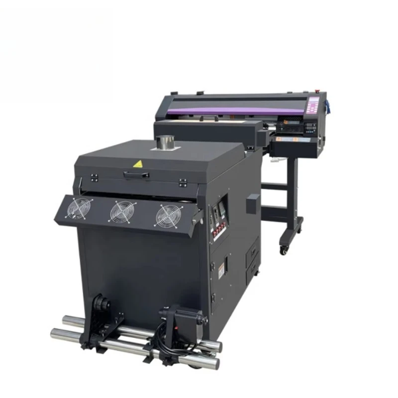 Hot Sale Large Format DTF Printer Machine 24inch Width Dual Head  Xp600 with Glue Shaker for T Shirt Printing