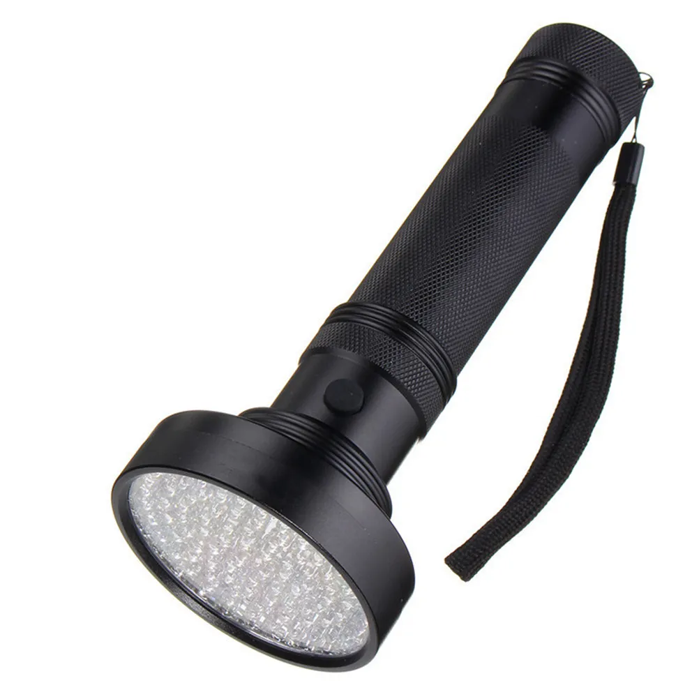 

Портативный УФ-фонарь на 100 светодиодов (395 нм) для обнаружения мочи домашних животных, проверки денег и поиска скорпионов