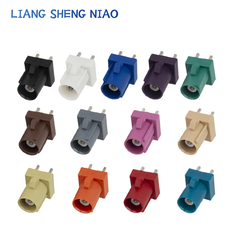 Fakra-Je Straight Male Inner Pin Positive Four-Legged Seat Car Connector Abcdefghikmdz Type French Card Male Seat